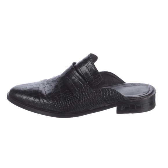 Freda Salvador Shoes - Freda Salvador Embossed Leather Mules